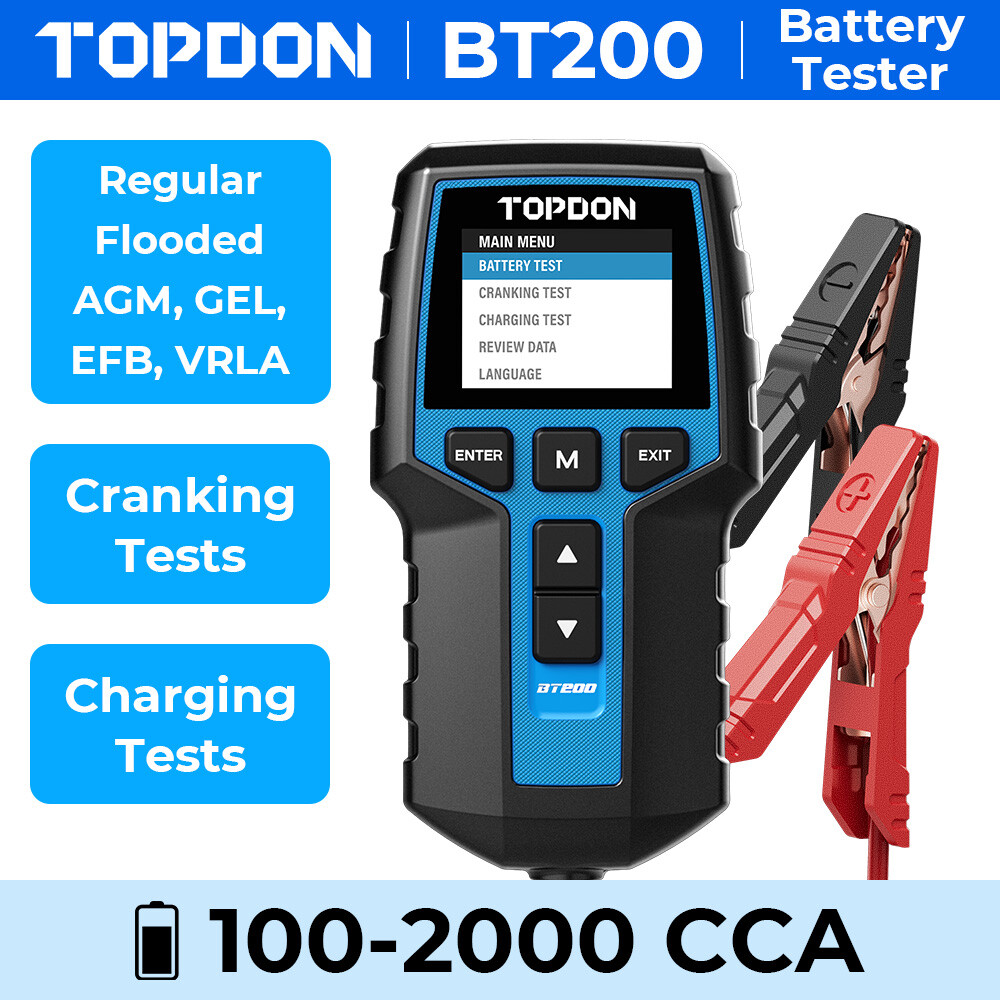 Car Battery & Alternator Charging Checker System Tester for 12V Batteries