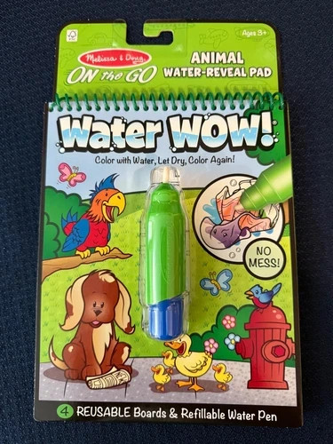Melissa & Doug On the Go Water WOW! Animal Antics Activity Book