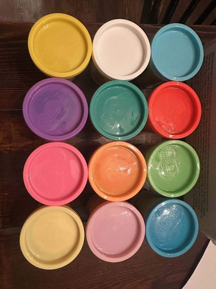 Play Doh Bulk SPRING Colors NEW 12-Pack Non-Toxic Modeling Compound, 4-Oz Jars