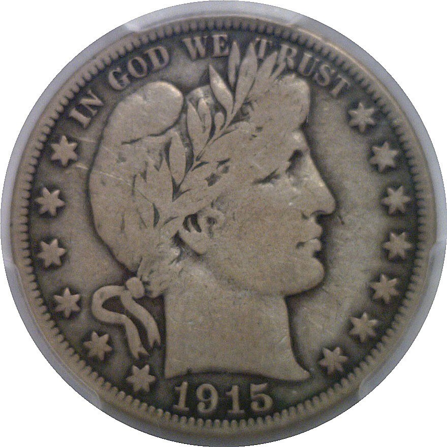 1915 Barber Half Dollar PCGS VG-10