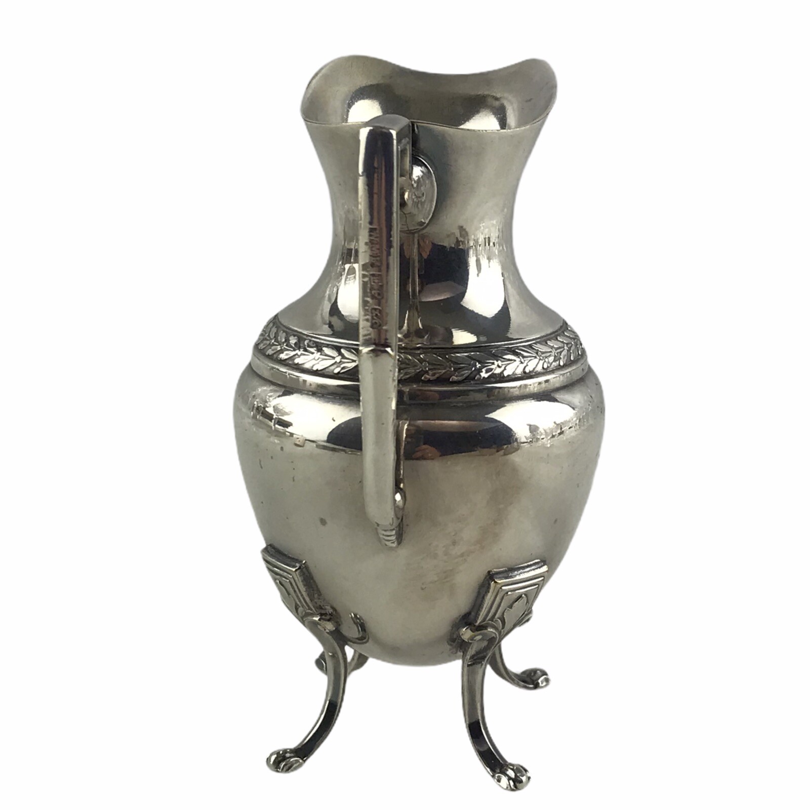 Vintage WMF Germany EP Silverplate Creamer Neoclassical Footed Helmet Shape B7