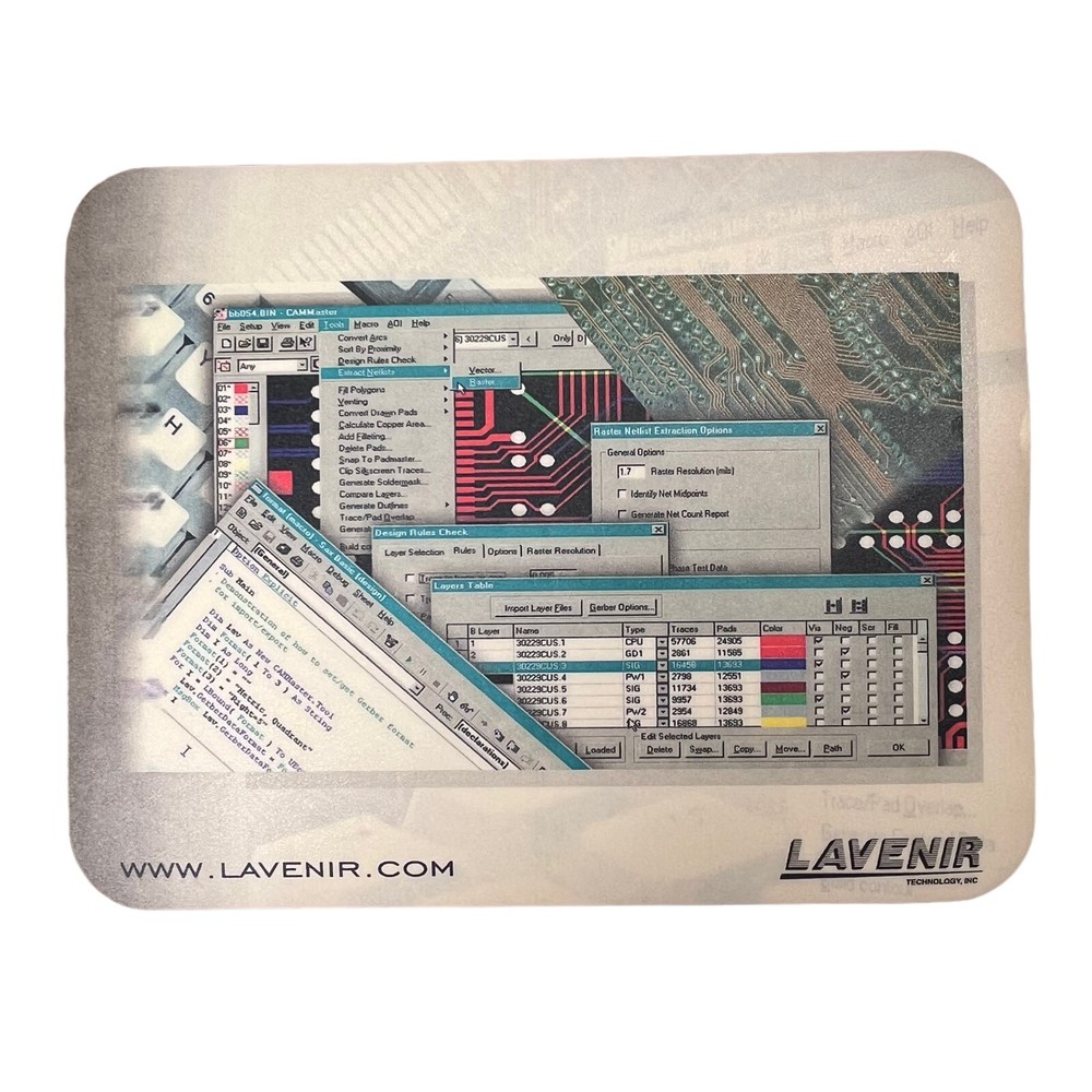 NOS Vintage Computing Silicon Valley Lavenir Technology Mousepad