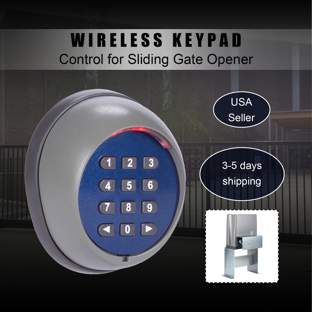 Sliding Gate Opener Electric Operator w.Remote Control Automatic Roller 1400lbs.