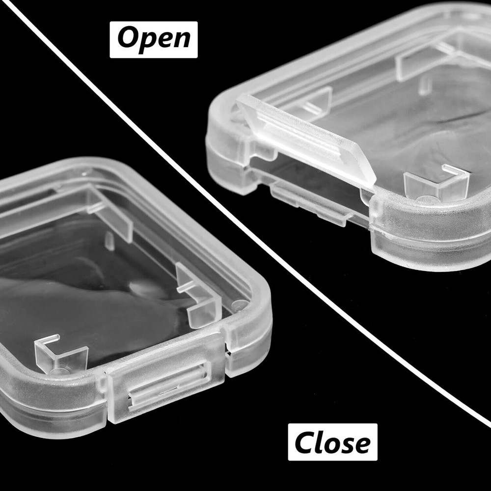 20pcs Plastic Standard SD SDHC Memory Card Storage Box Organizer Case Container