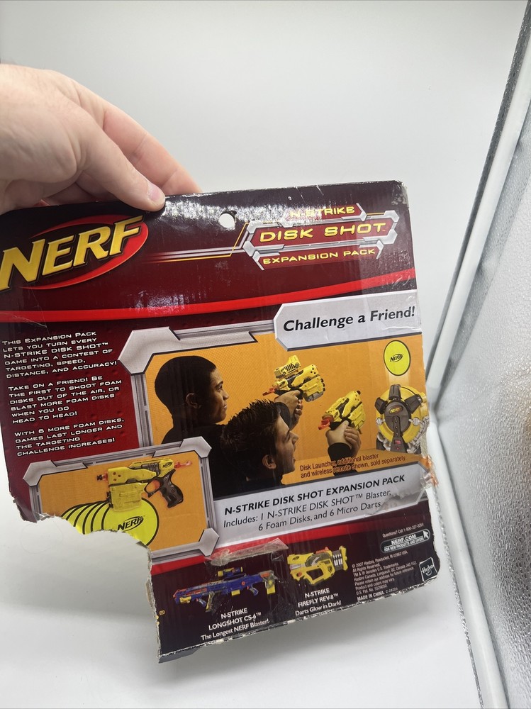 NERF N STRIKE Disk Shot Replacements - Disc Set of 6 Yellow Refills