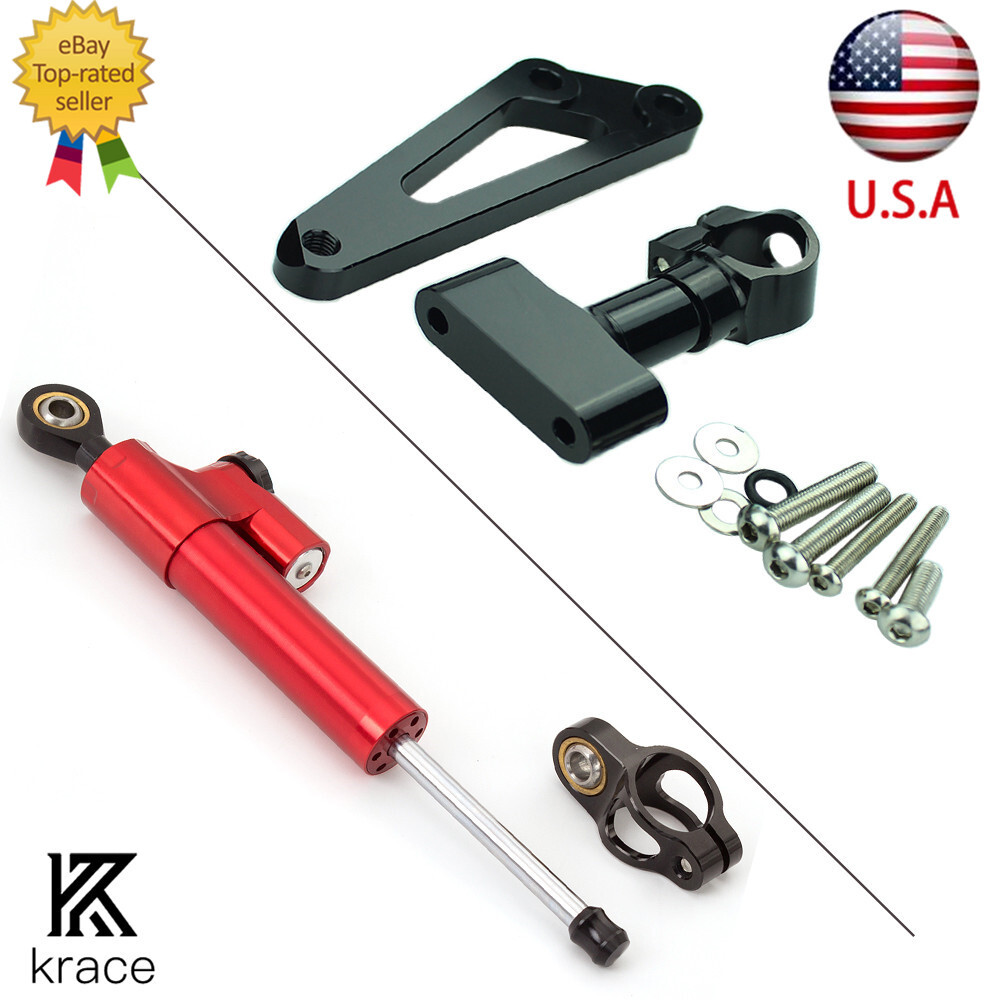 For CB600F Hornet 2007-2016 Steering Damper + Stabilizer Bracket Mount Kit Shock