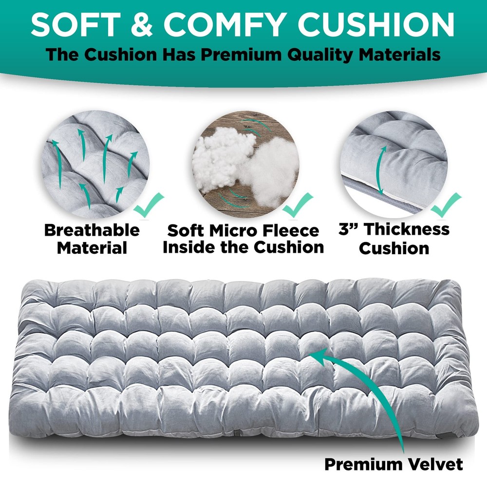 Folding Cot & Pad Mattress 4 Position Adjustable Portable, Premium Quality fo...