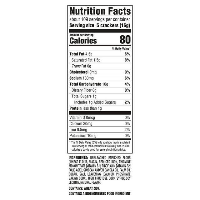 RITZ Original Crackers, 3.43 oz., 18 pk.