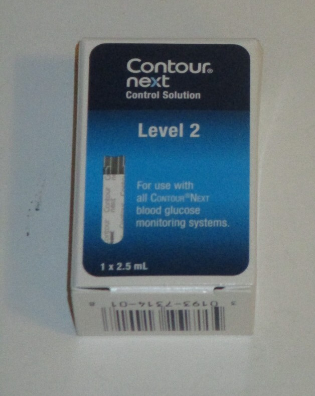 Control Solution for Glucose Test Meter, Level 2, 2.5mL Bottle Exp. 11/30/25