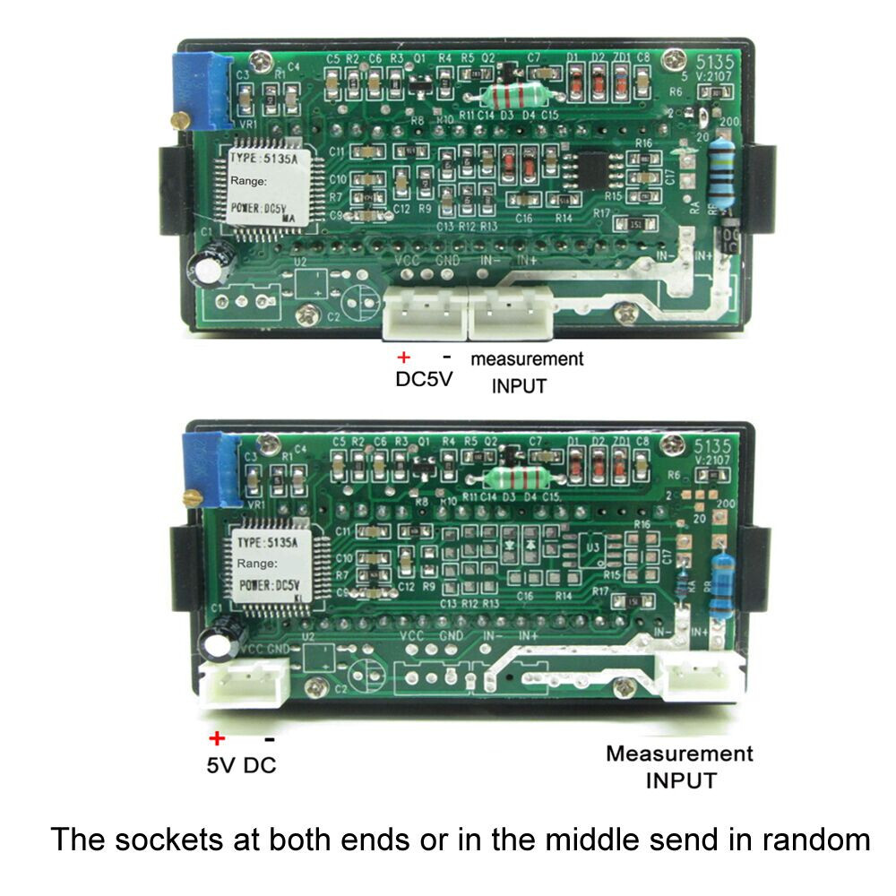DC 1000V Red LED Digital Volt Voltmeter Panel Digit Voltage Meter 0-1000V DC