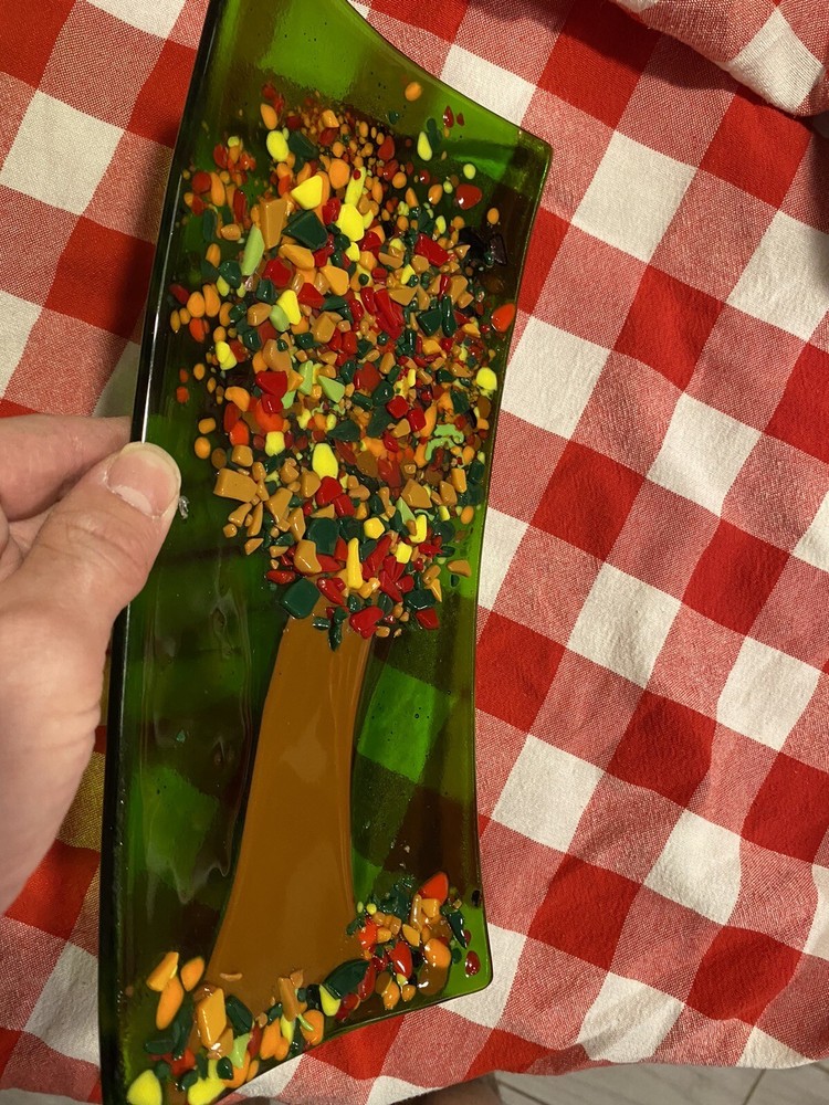 Infused Glass Studio Art Dish Beautiful