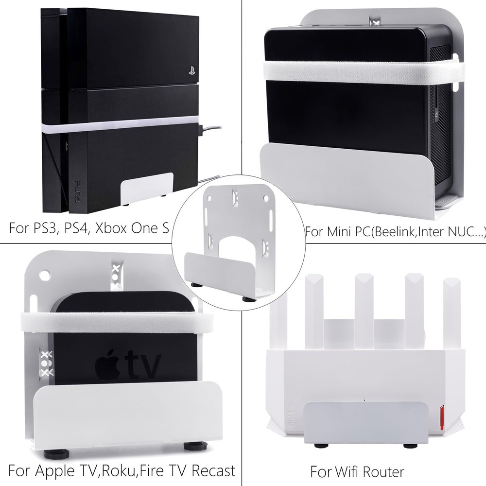 Cable Box Wall Mount Modem Adjustable Wall Mount For Small And Wide Devices Such