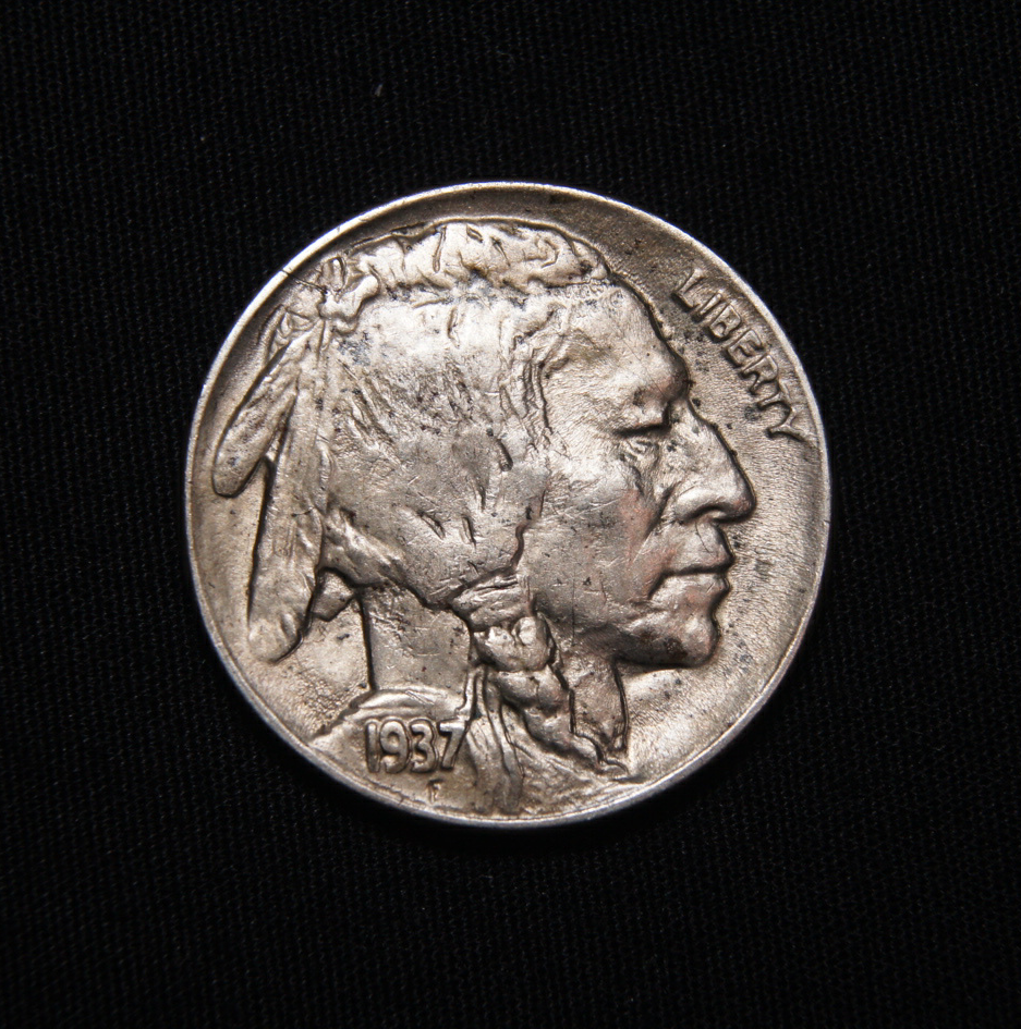 1937-D BUffalo Nickel Double Die Obvirse