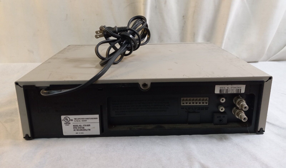 FIRST ALERT FTR-960R TIME LAPSE VCR for NTSC System - WORKING
