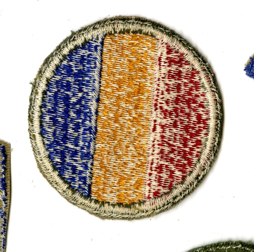 Replacement and Schools Command White Back Patch WWII Original