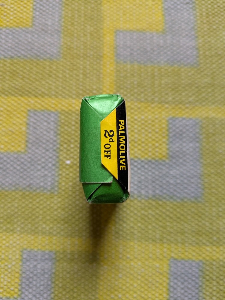 Vintage Palmolive Soap Bar - Retro Packaging Design - 2d - Made in England
