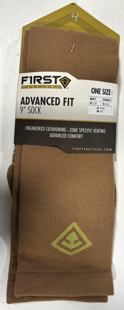 First Tactical 9" Advanced Fit Duty Sock Coyote One Size 160008