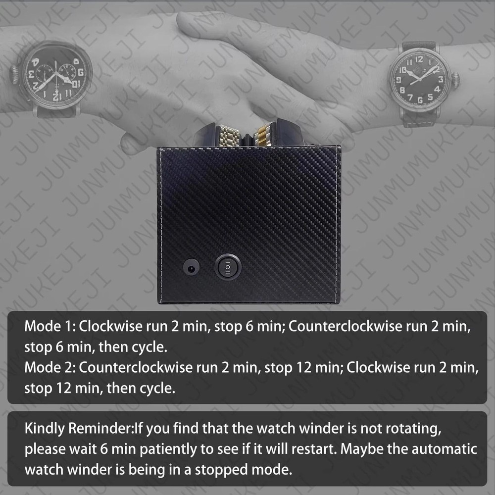 3 Watch Winder Automatic Triple Watch Charger Spinner