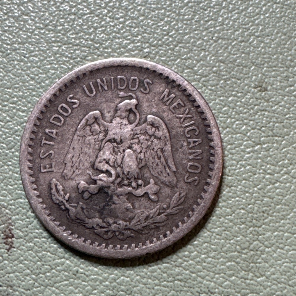 Mexico - 1906 Silver 10 Centavos Eagle Snake Reverse