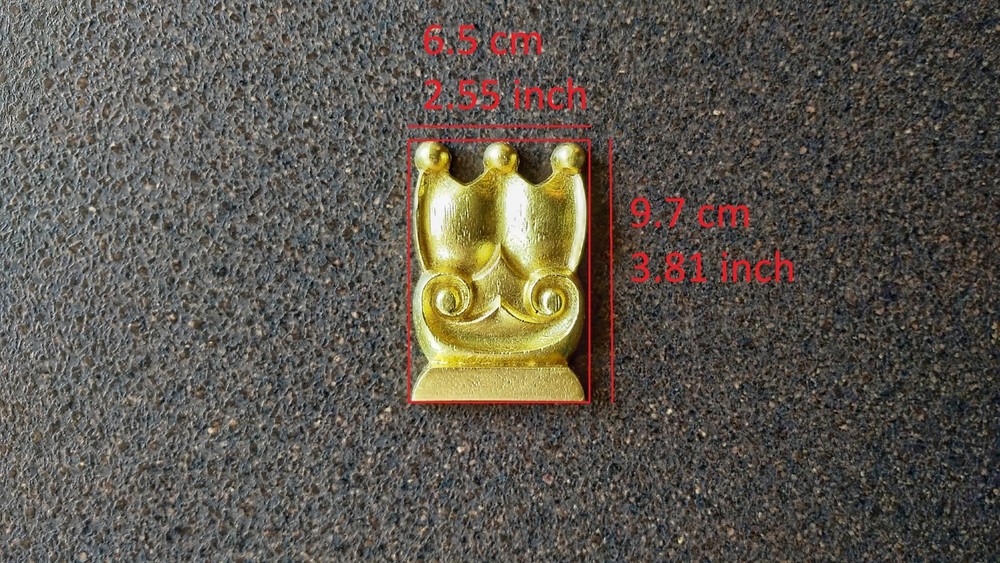 Silicone mold for decorative royal element castings