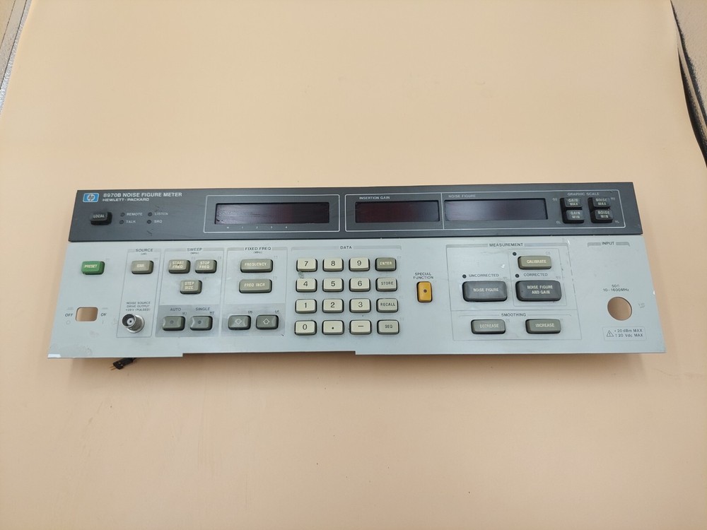 Front panel for HP Agilent 8970B Noise Figure Meter