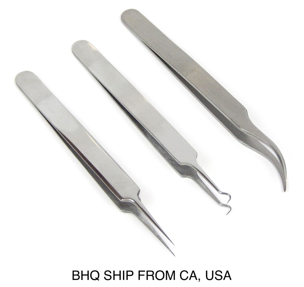 EYELASH EXTENSION TWEEZERS SET