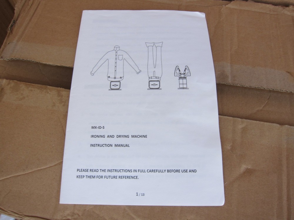 Aironox MX-ID-5 Automatic Ironing Machine Dryer