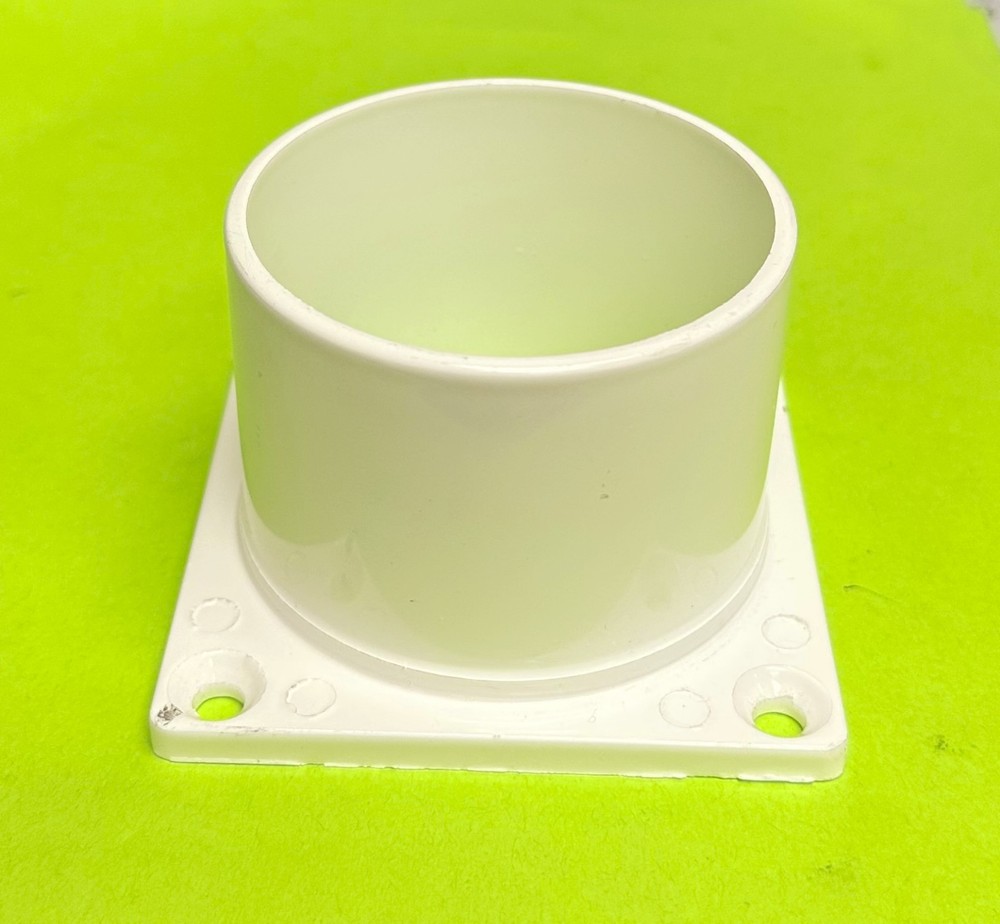 Post Light Pier Mount Column Mount 3-1/2" Square WHITE