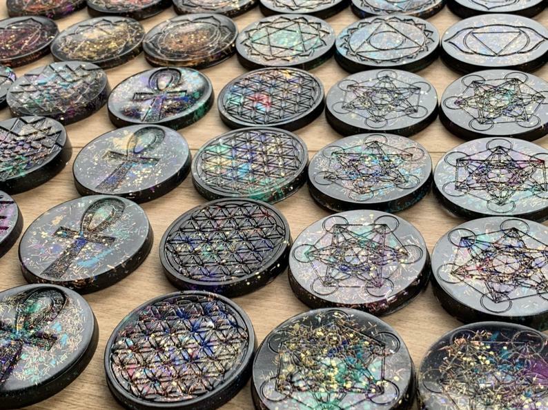 Hamsa Orgonite® Tower Buster Mini Disc - Orgone Generator®