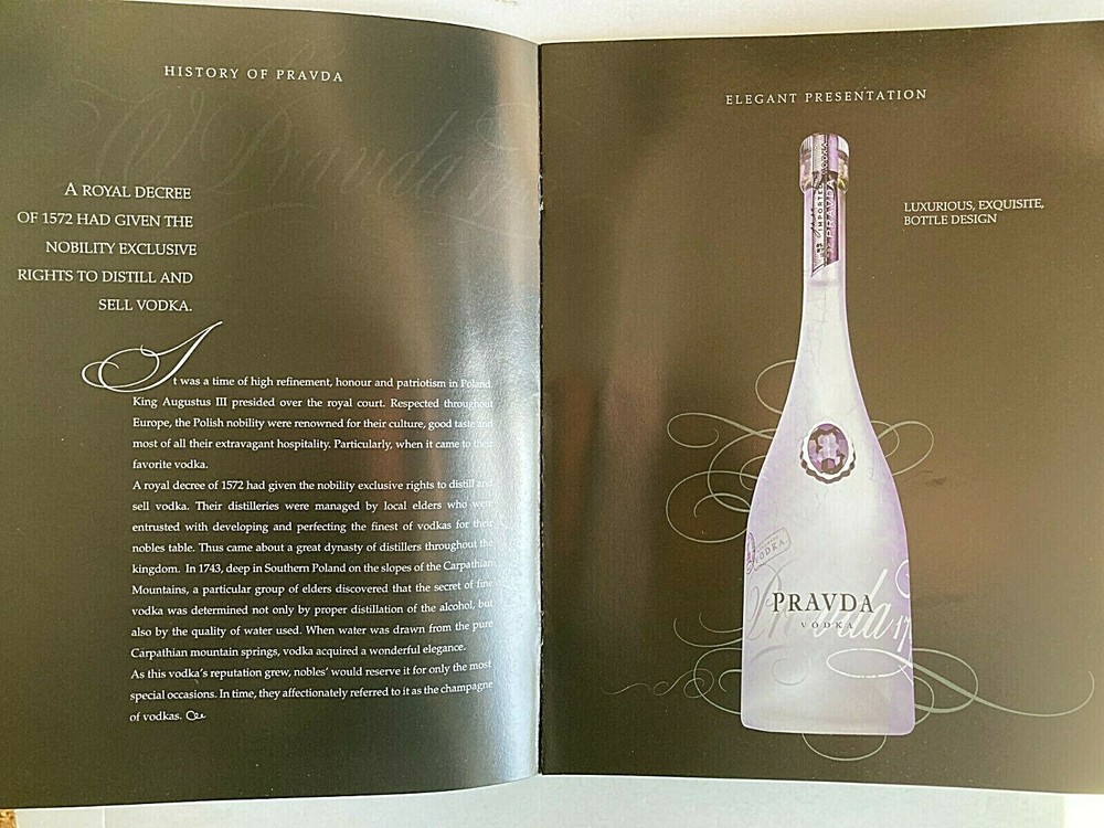 2011 PRAVDA VODKA Catalog WORLD'S FINEST VODKA