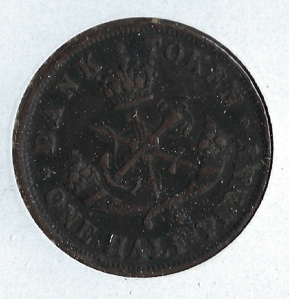 Coin Upper Canada 1/2 Penny 1857 KM2 (B720)