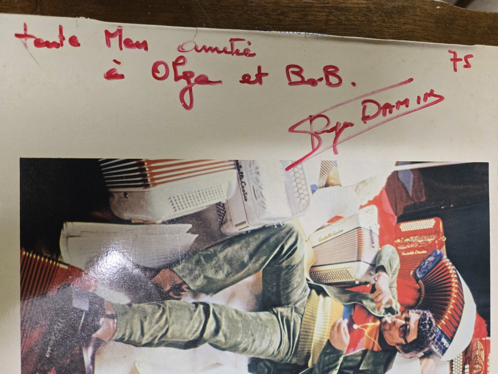Vintage Roger Damin Signed Record Album