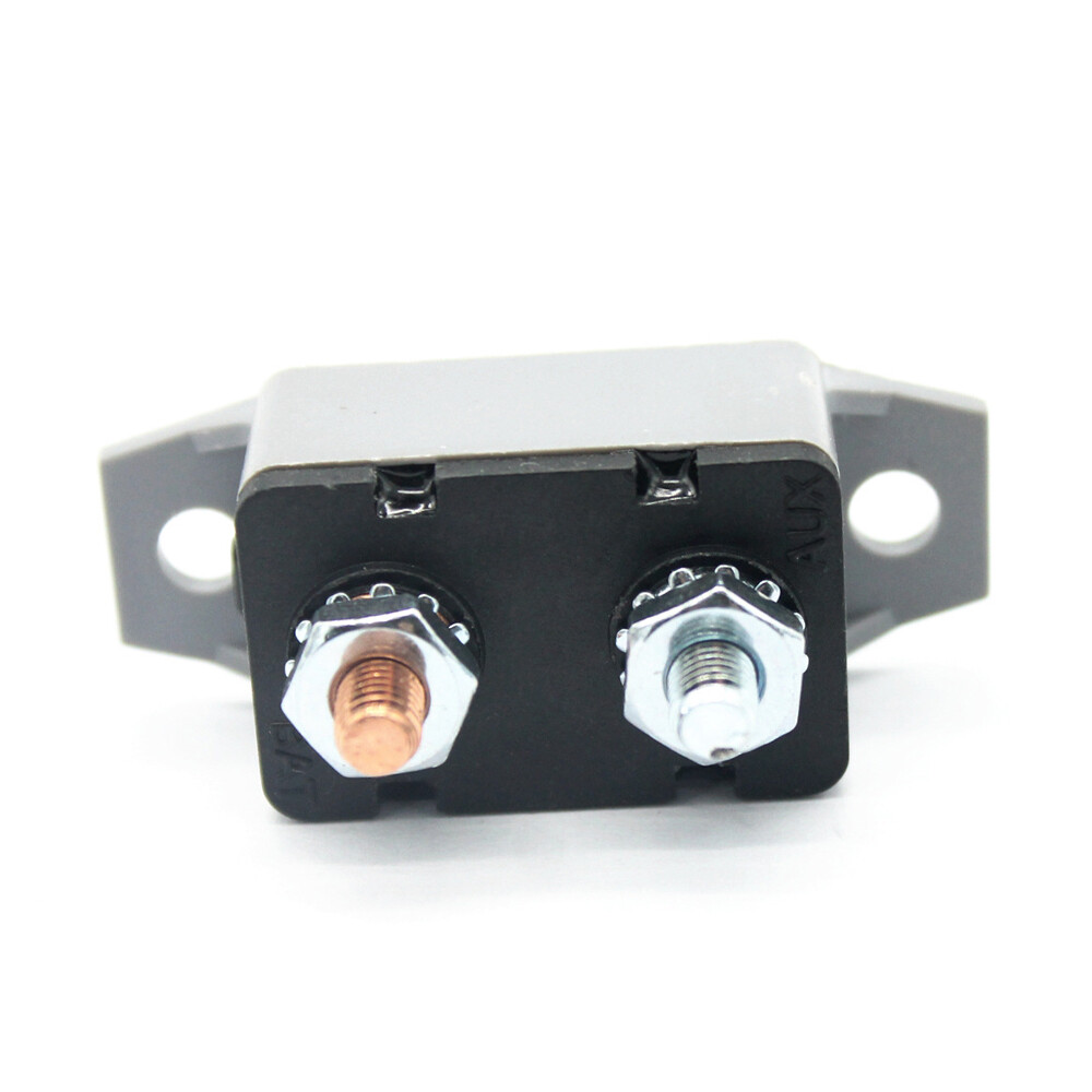 4PC 50A AMP 12V Circuit Breaker Stud Type Shortstop Fuse Automatic Auto Reset
