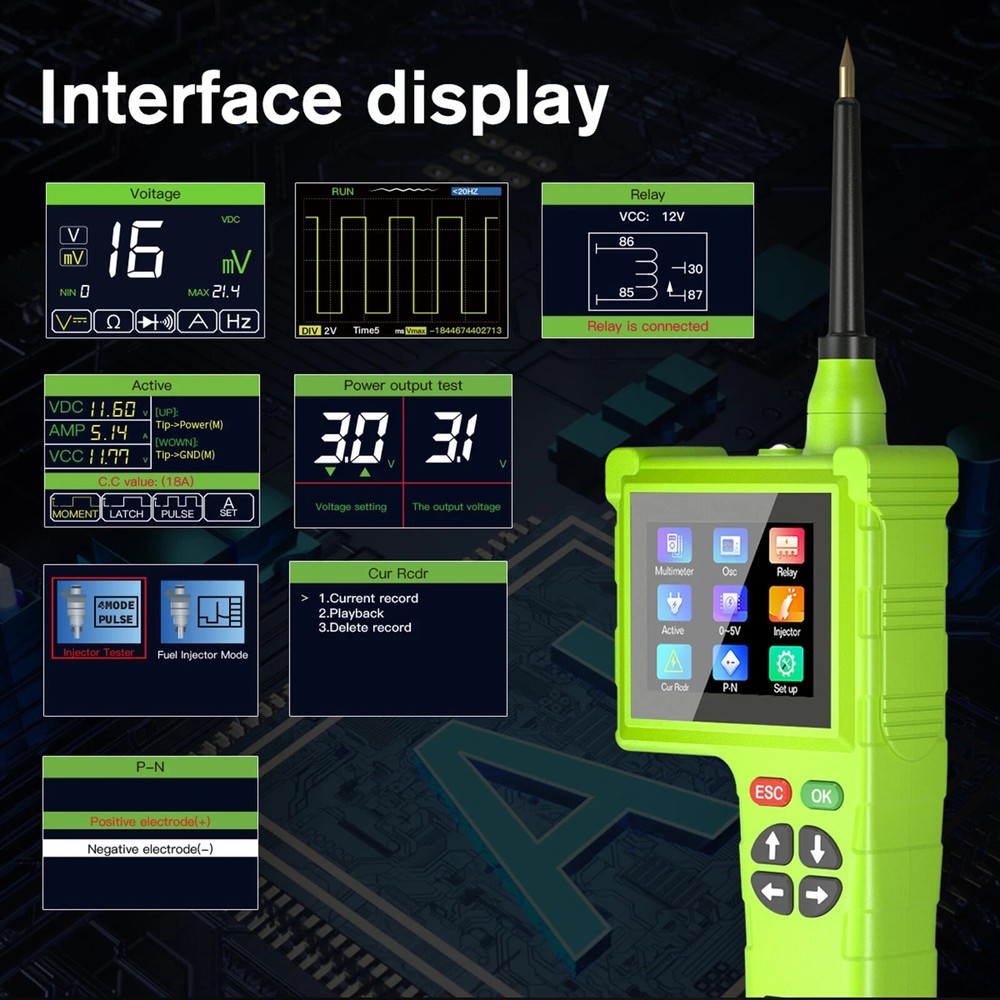P200 Pro Newest Smart Hook Master Edition, Universal Car Circuit Tester