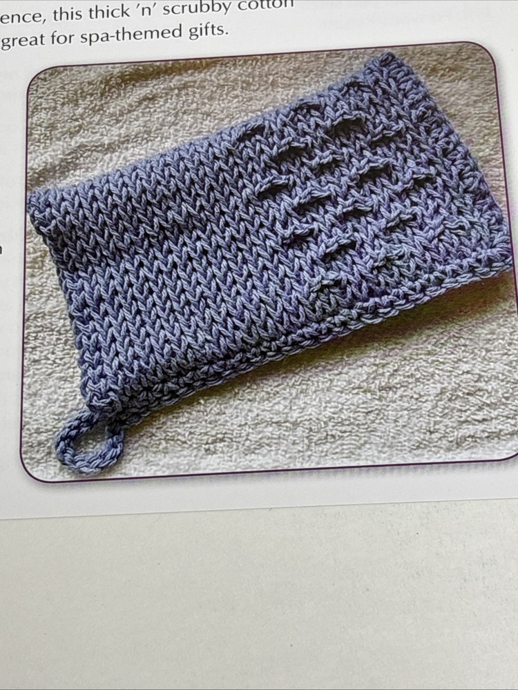 Scrubby Wubby Bath Mitt Crochet Pattern Card Page