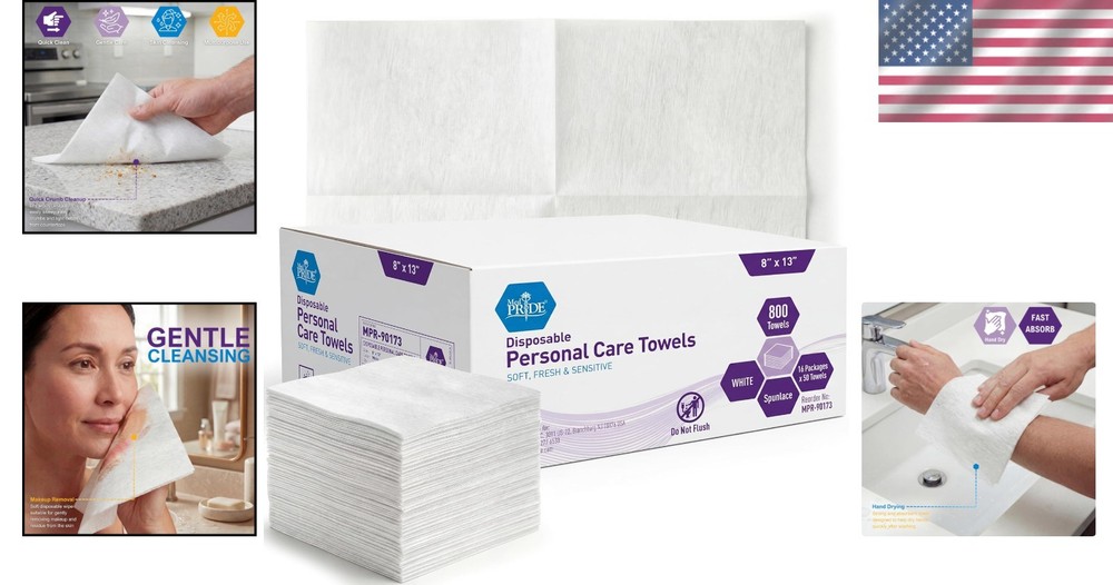 Disposable Washcloths, High Absorbency