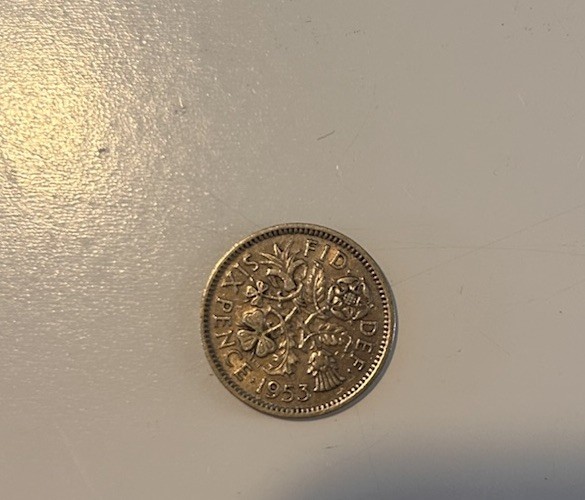 Sixpence Coin 1953
