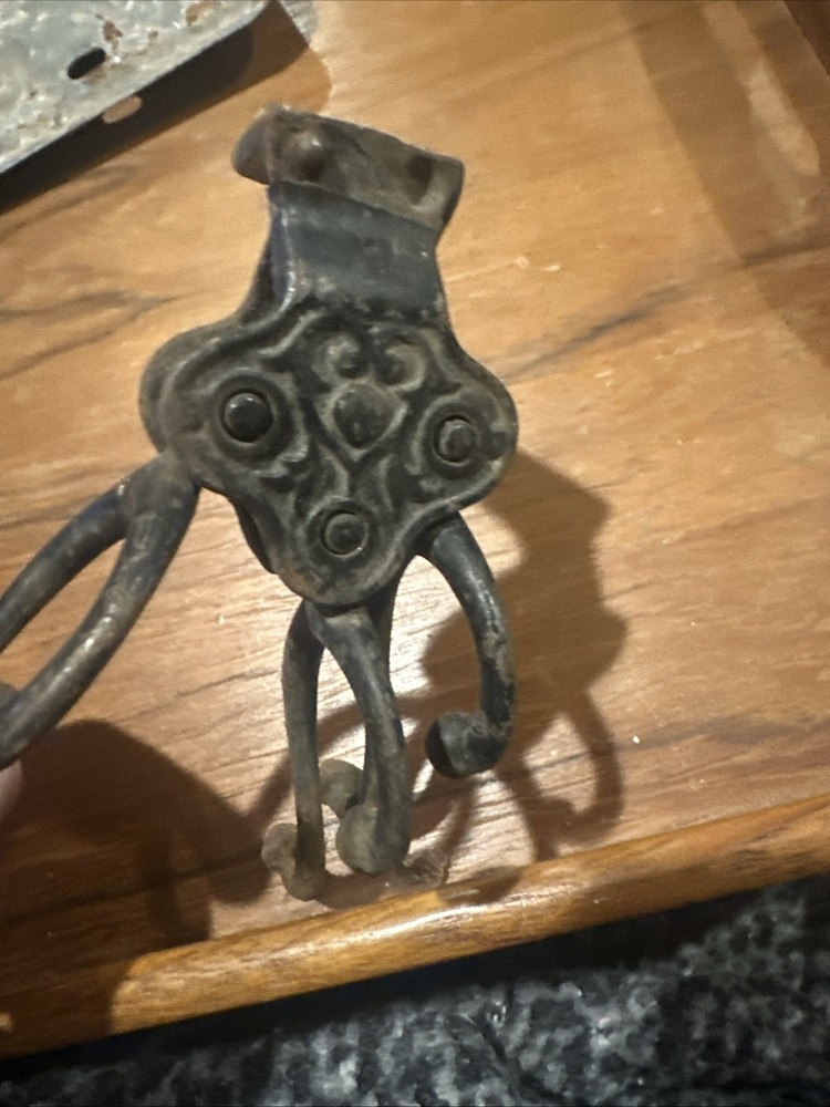 Victorian Multi 3 Hook - Iron Hanging On Wall