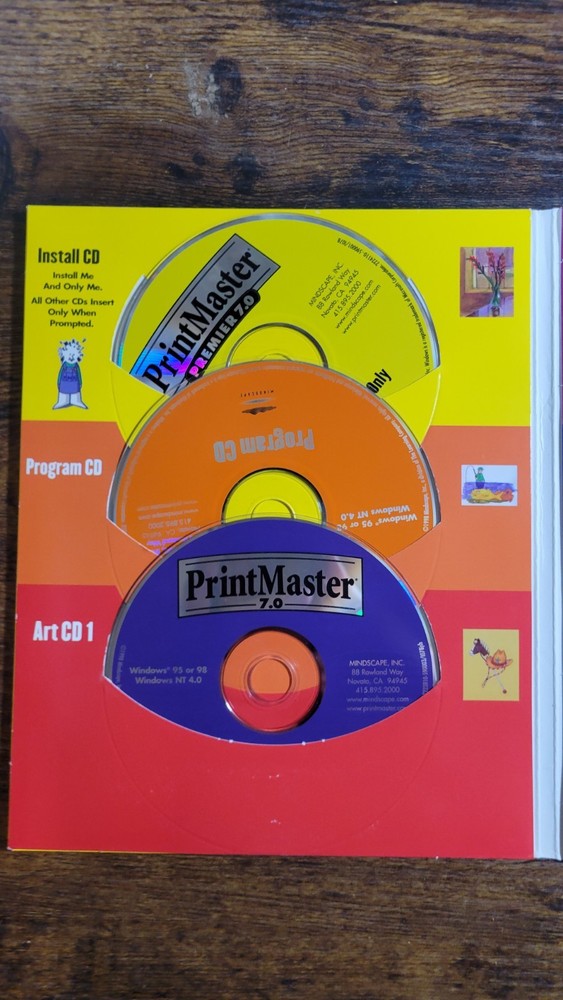 Preowned Print Master Deluxe 7.0 PC Software - WINDOWS 95 98 NT 4.0 or Later