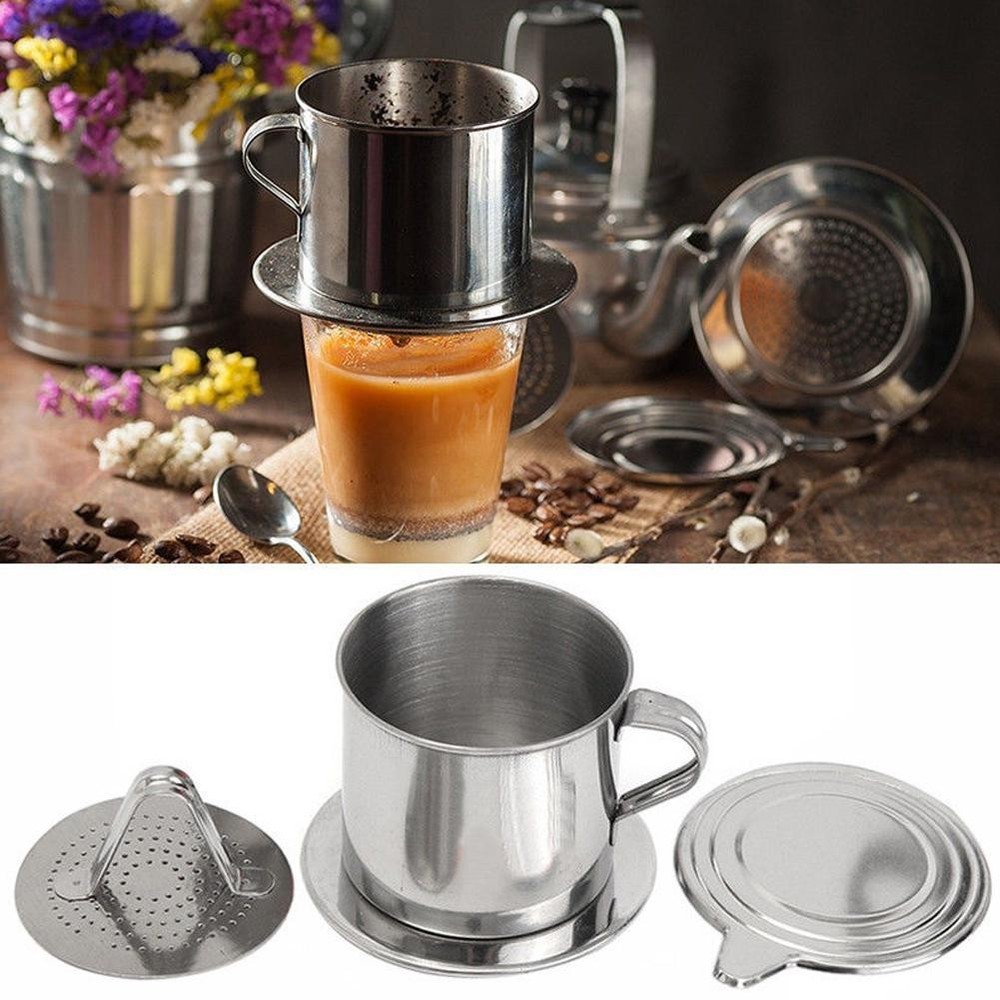 Vietnamese Coffee Filter Coffee Pot Drip Infuse Cup Manual BrewLightweight