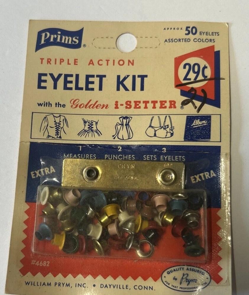 Eyelet Kit Vintage Triple Action With I-Setter