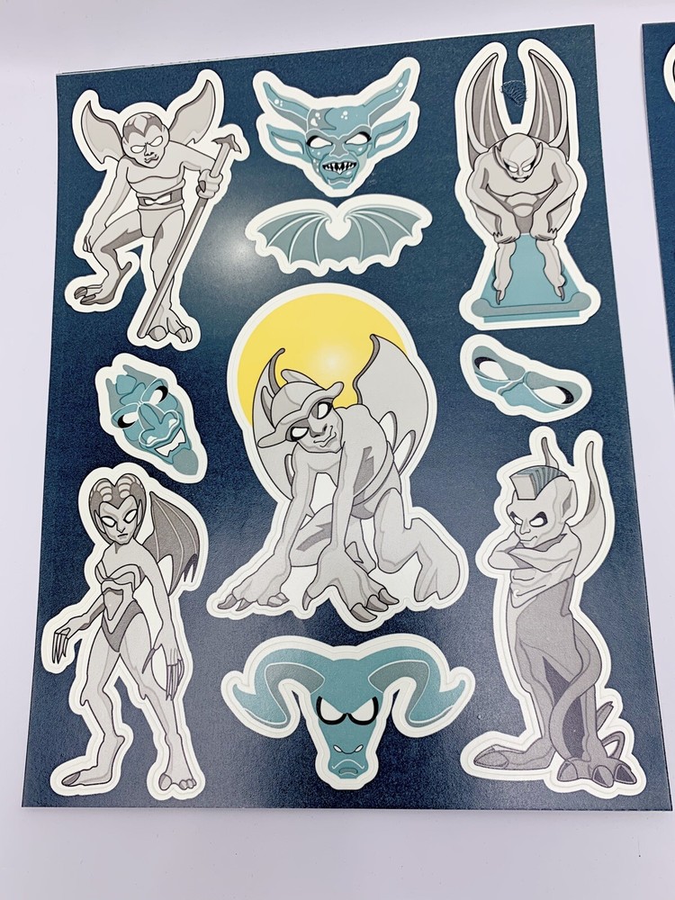 GARGOYLES STONE WARRIORS STICKERS SANDYLION 2 Sheets