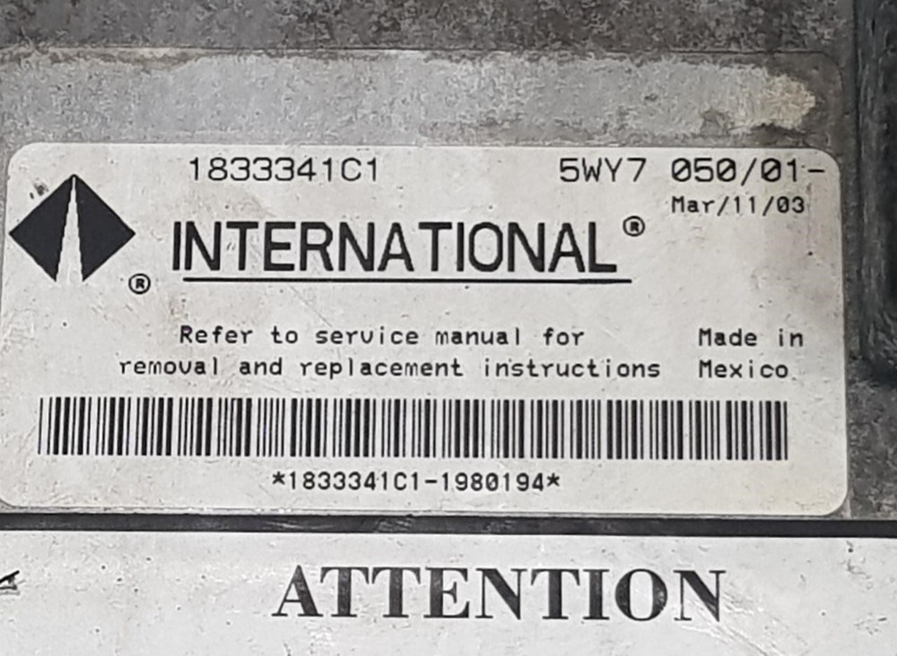 OEM CORE 2003 International DT466E Engine Control Module, ECM, ECU, 1833341C1