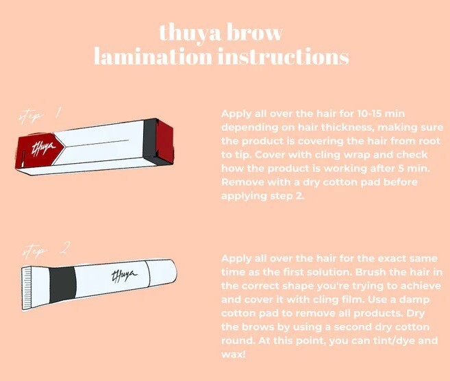 Thuya Professional Eyebrows and Eyelashes Lamination Kit - Perming & Styling Set