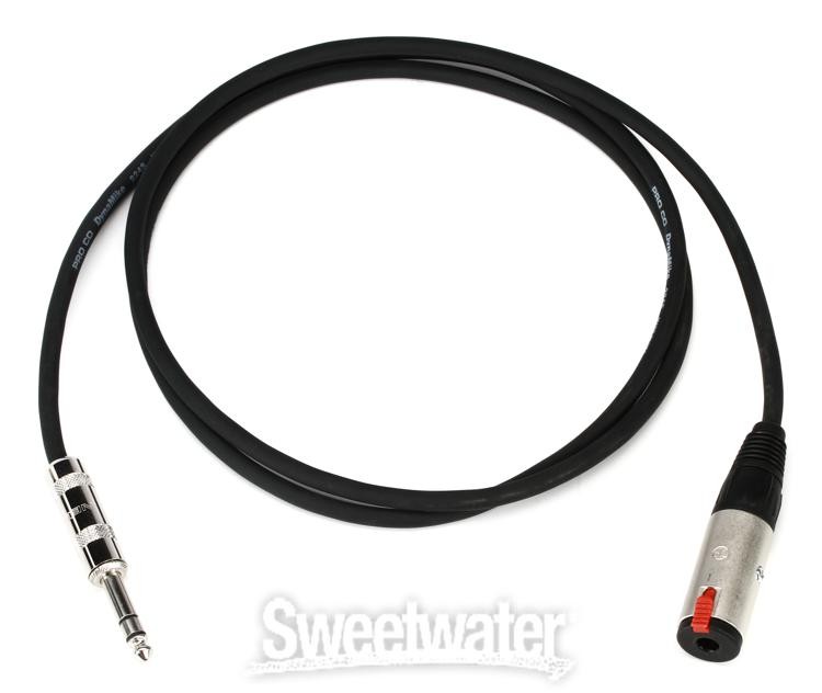 Pro Co BPBQBQF-5 Excellines Balanced Patch Cable - 5 foot