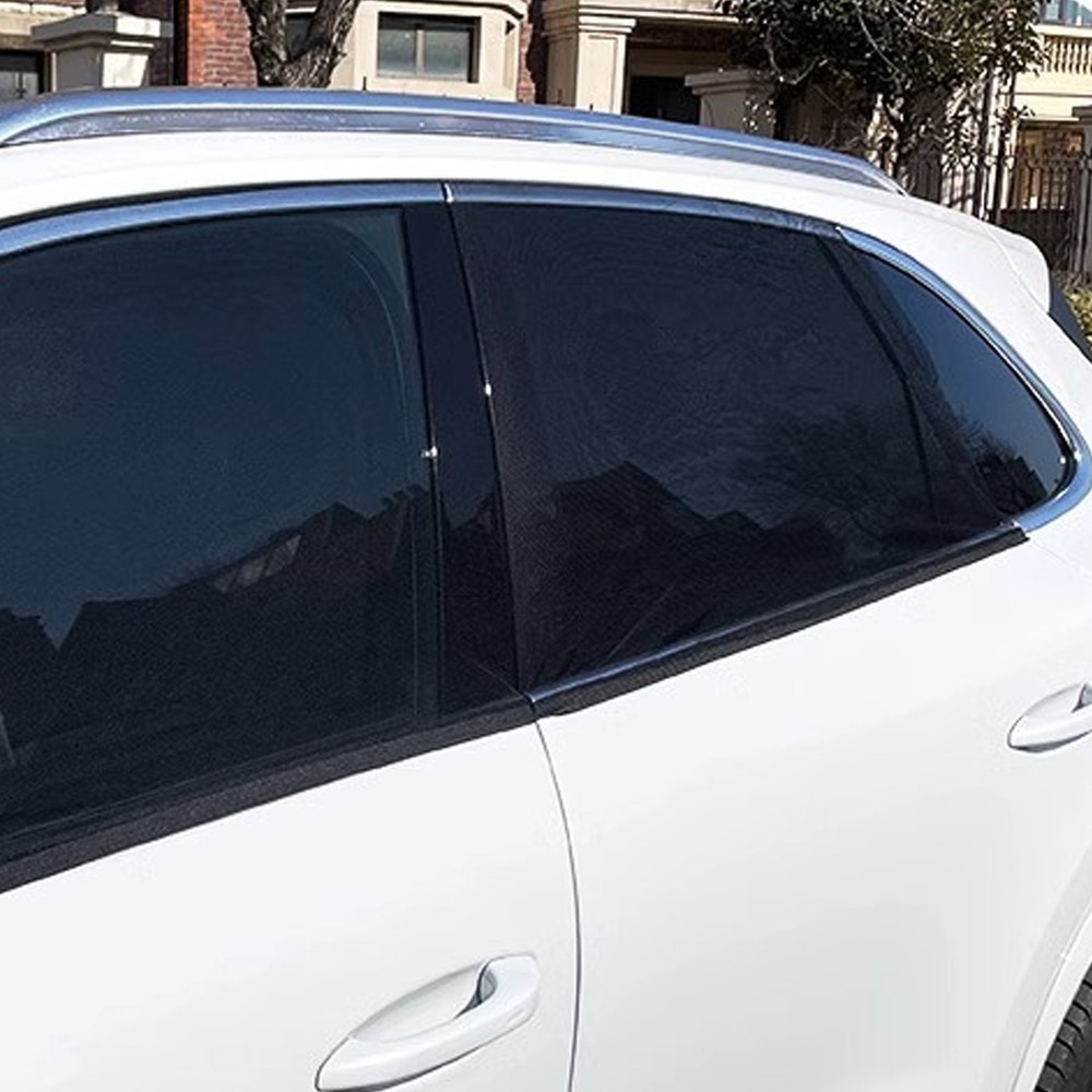 4PCs Universal Car Side Window Sun Shade Sunshade Cover Visor Mesh Screen Shield