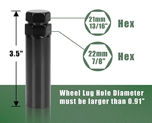 7 Spline Lug Nuts Key Tuner Large Socket Lugnuts Tool for 7 Spline Lug nuts Key