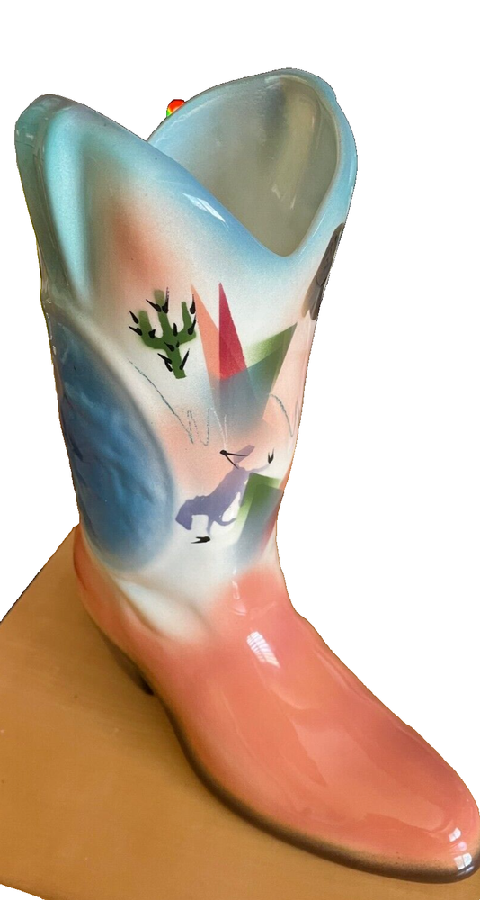 "Stiles" Ceramic BOOT vase or Decorator item