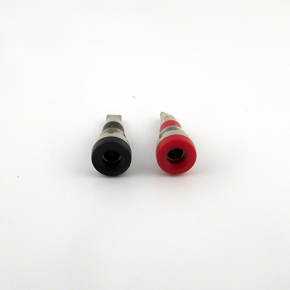 2x Multimeter Instrument 4mm Banana Jack Binding Post Test Probe Panel Mount R&B
