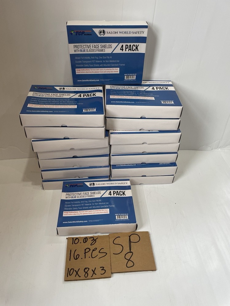 Protective Face Shields 4 Pack